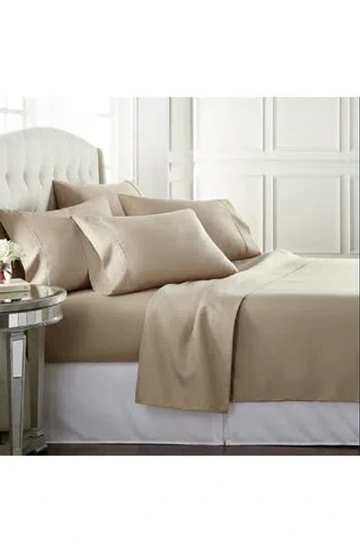 J&v Textiles J And V Textiles 1000 Thread Count Luxe Egyptian Cotton Sheet Set In Brown