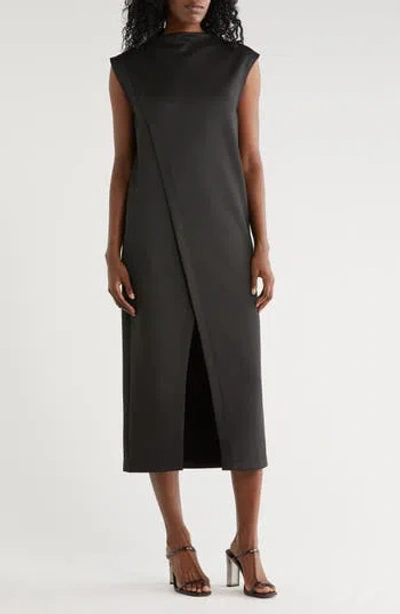 Area Stars Gavi Crossover Column Dress In Black