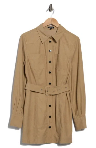 Area Stars Sosi Long Sleeve Shirtdress In Multi