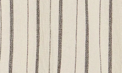 Cactus Man Textured Stripe Short Sleeve Button-up Shirt In White