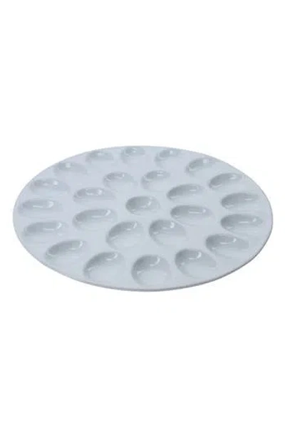 Bia Cordon Bleu Set Of 2 Round Egg Plates In Gray