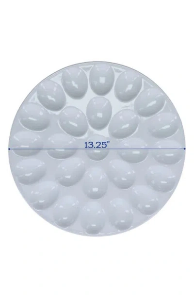 Bia Cordon Bleu Set Of 2 Round Egg Plates In Gray