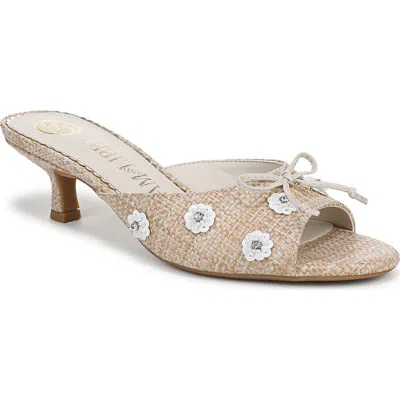 Sam & Libby Women's Ollie Fleur Flower Kitten Heel Slide Dress Sandals In Multi