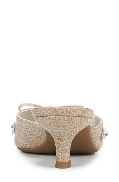 Sam & Libby Women's Ollie Fleur Flower Kitten Heel Slide Dress Sandals In Multi