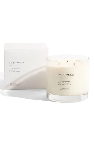 Brooklyn Candle Studio Santorini Xl 3-wick Candle In Blue