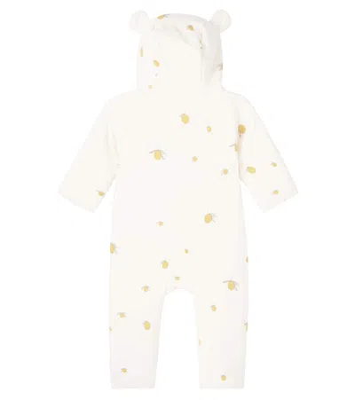 Konges Sløjd Baby Printed Cotton Onesie In Yellow