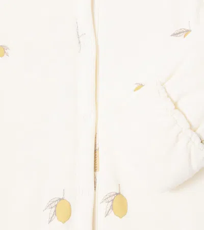 Konges Sløjd Baby Printed Cotton Onesie In Yellow