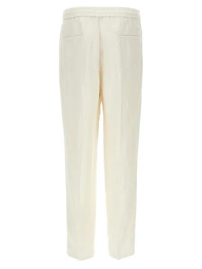 Brunello Cucinelli Corduroy Trousers In White