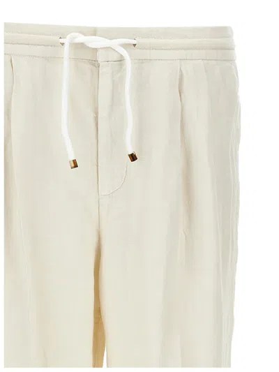Brunello Cucinelli Corduroy Trousers In White