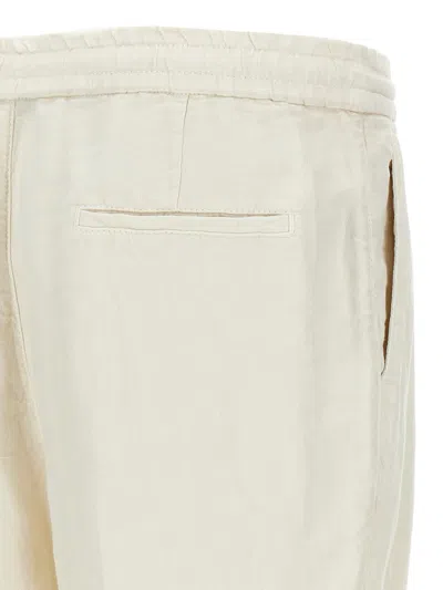 Brunello Cucinelli Corduroy Trousers In White