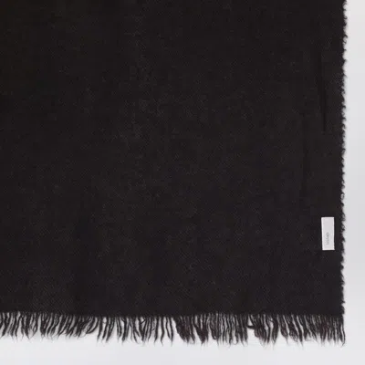 Destin Women's Ebony Brown Cashmere Scarf In Black