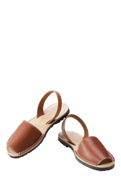 Viscata Menorquina Leather Avarca Sandals In Brown