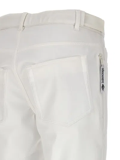 Balenciaga 5-pocket Ski 3b Sports Icon Pants White In White