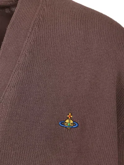 Vivienne Westwood Cotton-cashmere Alex Cardigan In Brown