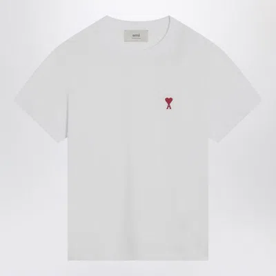 Ami Alexandre Mattiussi Ami Paris Ami Paris De Coeur T-shirt In Neutral