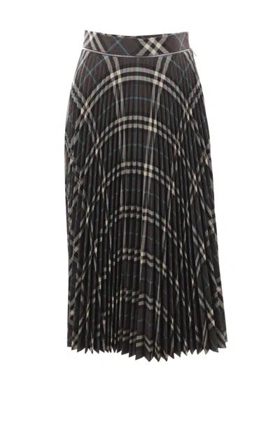 Burberry Squared Skirt In Black
