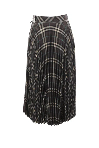 Burberry Squared Skirt In Black