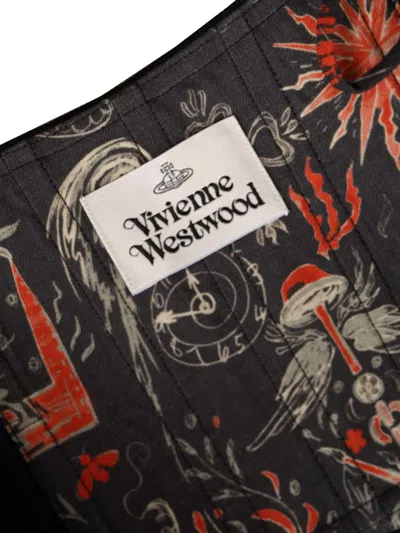 Vivienne Westwood Mens Black Bea Corset Cotton And Cashmere-blend Cardigan In Black