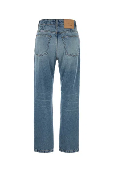 Ami Alexandre Mattiussi Straight-leg Denim Pants With Subtle Fading In Blue