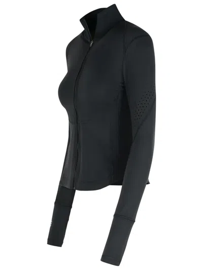 Adidas By Stella Mccartney Tpr Black Polyamide Blend Sweatshirt In Black