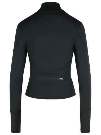 Adidas By Stella Mccartney Tpr Black Polyamide Blend Sweatshirt In Black