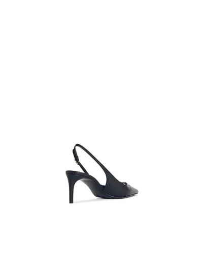 Dolce & Gabbana Women Black Goatskin Lollo Slingback In Multi