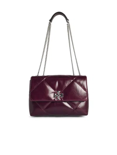 Tory Burch Kira Burgundy Leather Crossbody Bag In Burgundy