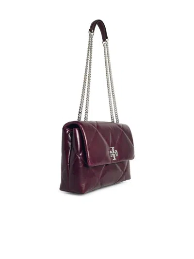 Tory Burch Kira Burgundy Leather Crossbody Bag In Burgundy