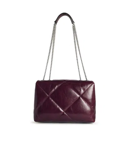 Tory Burch Kira Burgundy Leather Crossbody Bag In Burgundy