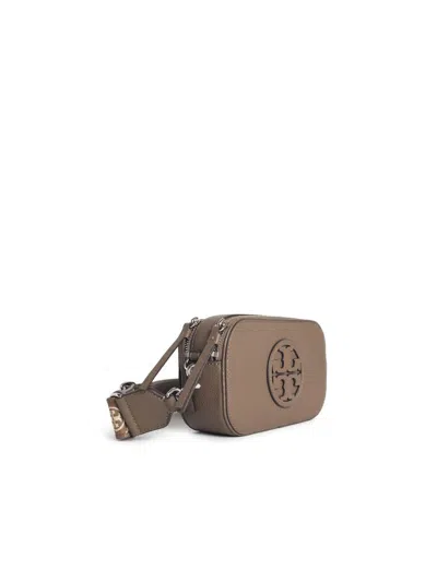 Tory Burch Miller Mini Shoulder Bag In Brown Leather In Brown