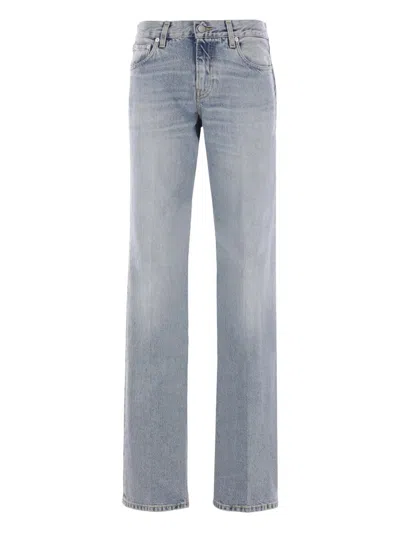Haikure Trousers With Belt Loops And Contrast Stitching In Multi