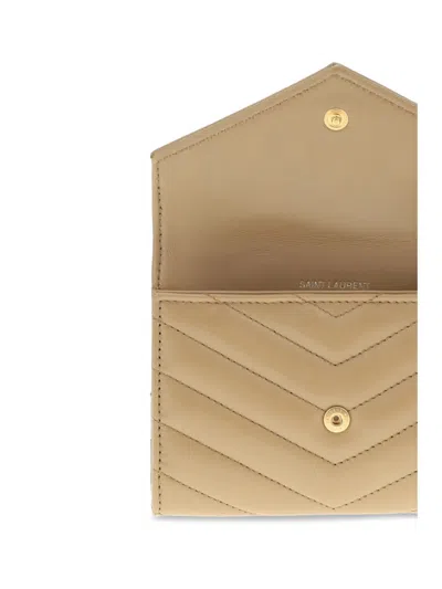 Saint Laurent Wallets In Neutral