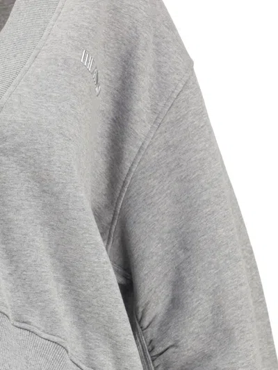 Attico Fleece Sweatshirt Sweatshirts Grey In Gray
