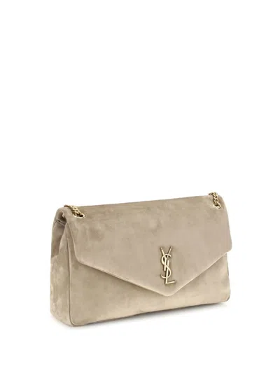 Saint Laurent Shoulder Bags In Neutral