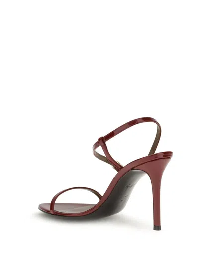 Giuseppe Zanotti 90mm Buckle-detail Stiletto Sandals In Red