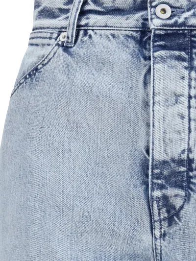 Jil Sander Antartic Blue Cotton 183 Aw 23 Treated Trousers In Blue