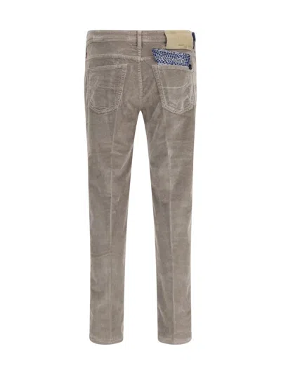 Jacob Cohen Five-pocket Corduroy Trousers In Neutral