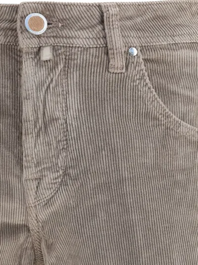 Jacob Cohen Five-pocket Corduroy Trousers In Neutral