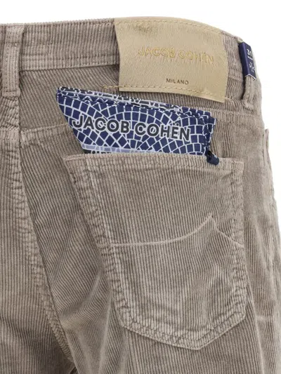 Jacob Cohen Five-pocket Corduroy Trousers In Neutral