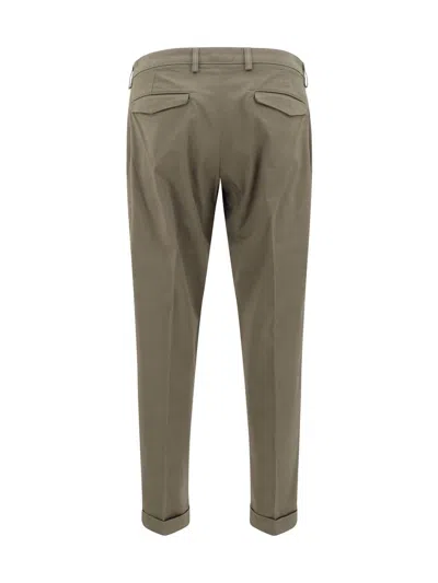 Cruna Pleated Cotton Trousers In Green