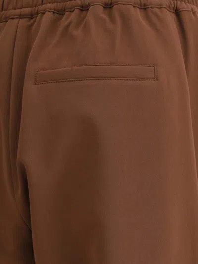 Cruna Elasticated Pants In Brown
