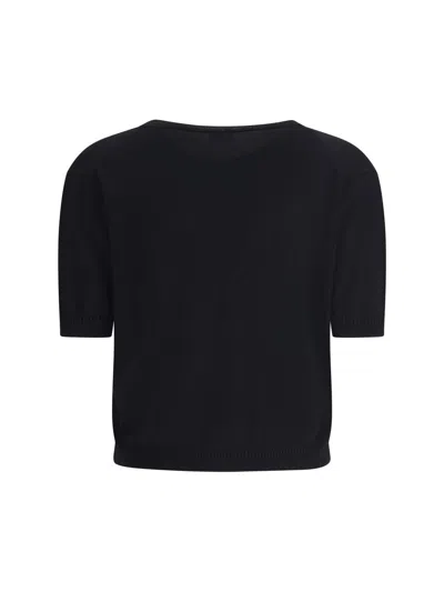 Cruna Short Sleeve Pullover In Black
