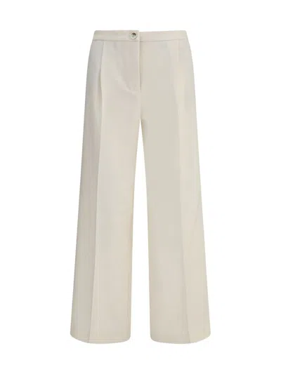 Cruna Pleated-front Trousers In White
