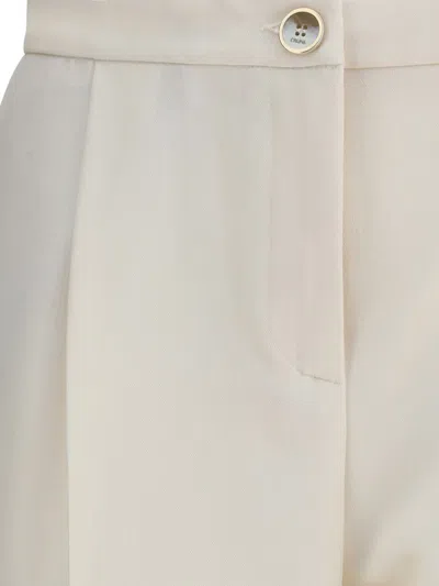 Cruna Pleated-front Trousers In White