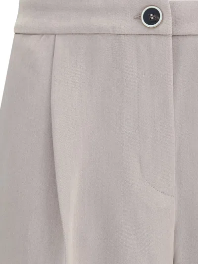 Cruna Welt Pockets Button Trousers In White