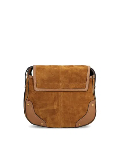 Isabel Marant Small Sierra Shoulder Bag In Suede In Brown