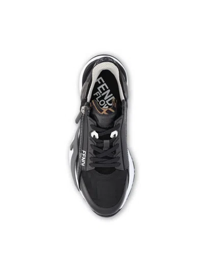 Fendi Men Flusso Di Scarpe Da Ginnastica In Brown