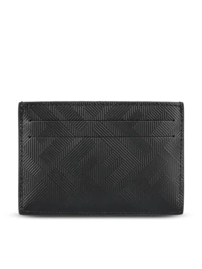 Fendi Men Porta Carte Di Credito Slim Shadow In Black
