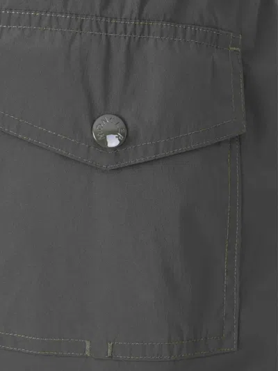 Moncler Logo-embroidered Swim Shorts In Multi