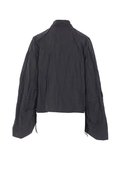Maria Calderara Textured Button-fastening Shirt In Black